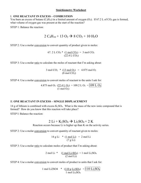 Stoichiometry Practice Problems Chemistry Steps Chemistry Stoichiometry Worksheet 1 - Chemistry Stoichiometry Worksheet 1