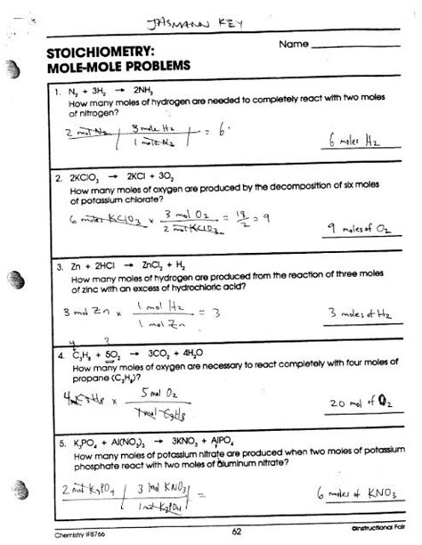 Download Stoichiometry Packet Answers Chapter 12 