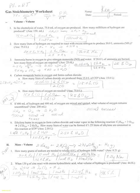 Read Online Stoichiometry Problem Sheet 1 Answers File Type Pdf 