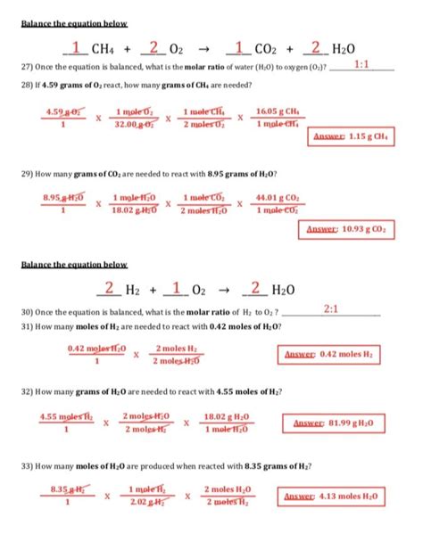 Full Download Stoichiometry Study Guide Answer Key 