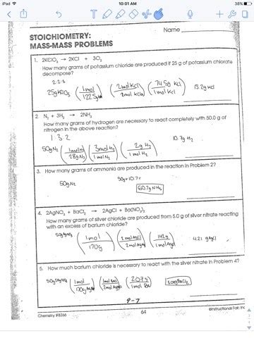 Download Stoichiometry Volume Problems Chemistry If8766 Answers 