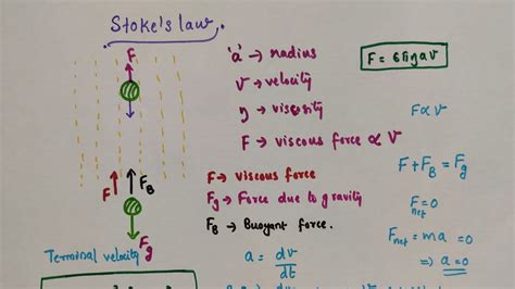 Stokes Law Class 11