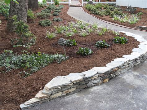Stone Landscaping Barrier Wall