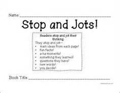 Stop And Jot An Easy Way To Assess Stop And Jot Worksheet - Stop And Jot Worksheet