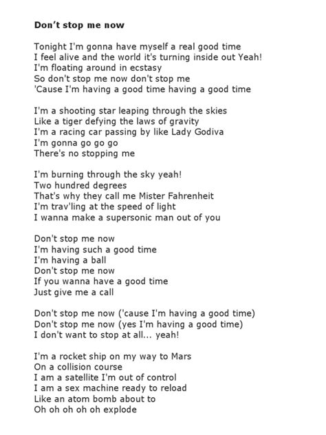 Stop Me Now Lyrics