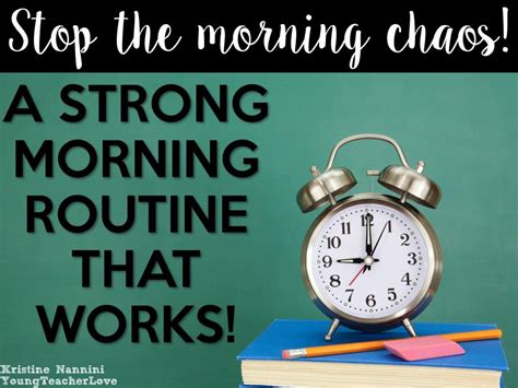 Stop The Morning Chaos A Strong Morning Routine 6th Grade Morning Routine - 6th Grade Morning Routine