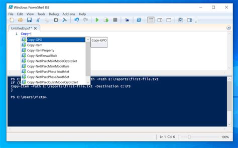 storage cmdlets in windows power shell ise