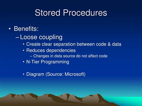 Stored Procedures And User Defined Functions