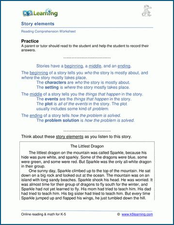 Story Elements Worksheets K5 Learning Plot Summary Worksheet - Plot Summary Worksheet