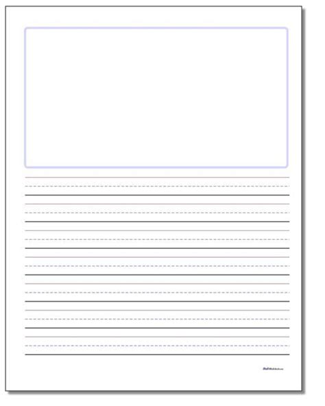 Story Handwriting Paper Dadsworksheets Com Blank Primary Writing Paper - Blank Primary Writing Paper