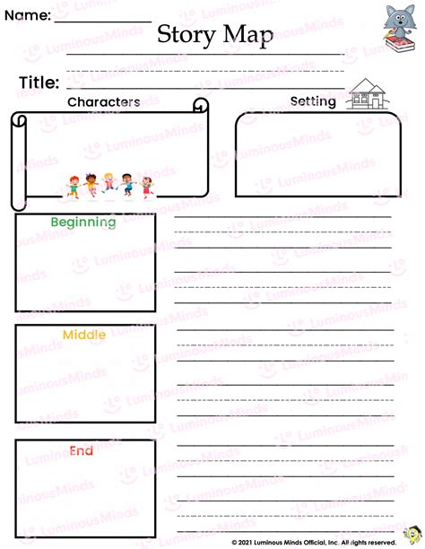 Story Map Worksheet Map Worksheet For First Grade - Map Worksheet For First Grade
