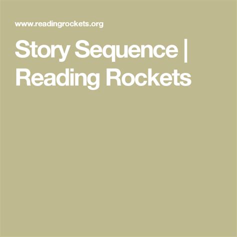 Story Sequence Reading Rockets Writing Sequence - Writing Sequence