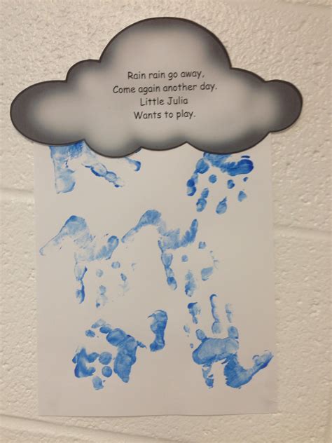 Storybookstephanie Clouds And Rain Theme Toddler Or Preschool Raindrop Template For Preschool - Raindrop Template For Preschool