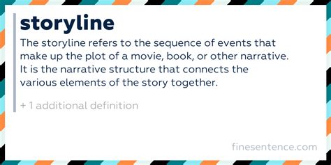 storyline meaning in tagalog