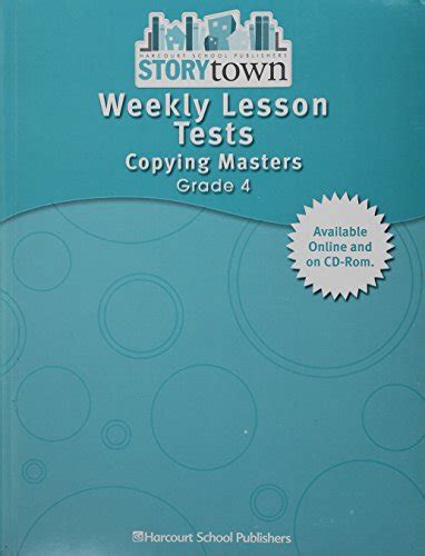 Read Storytown Weekly Lesson Tests Copying Masters Teacher Edition Grade 2 1St Edition By Harcourt School Publishers 2005 Paperback 