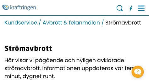 strömavbrott idag