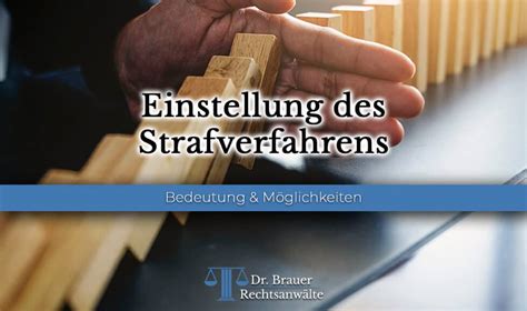 strafverfahren eingestellt