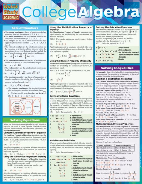 Download Straighterline College Algebra Study Guide 