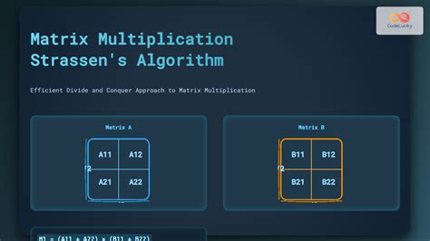 Strassen's Matrix Multiplication Algorithm