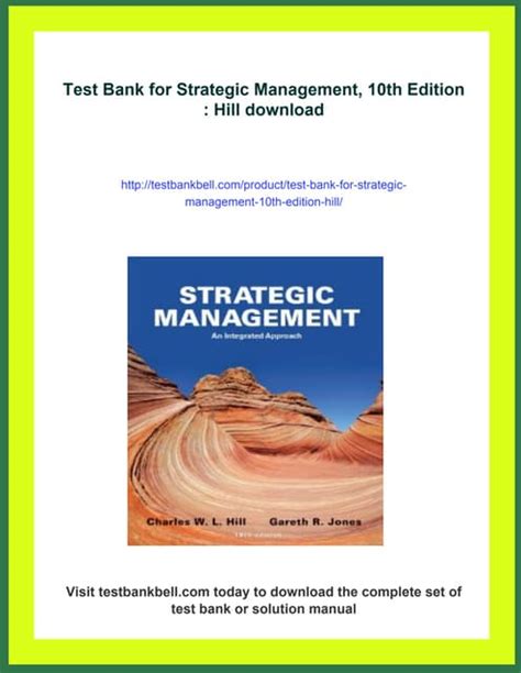 strategic management10th edition