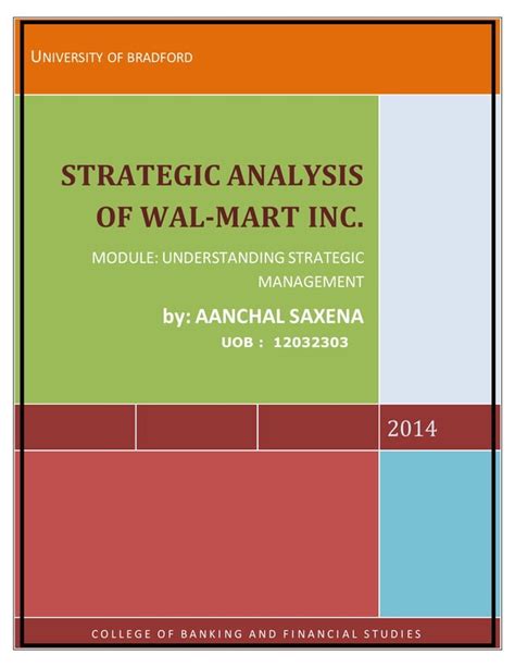 Read Strategic Analysis Of Wal Mart 