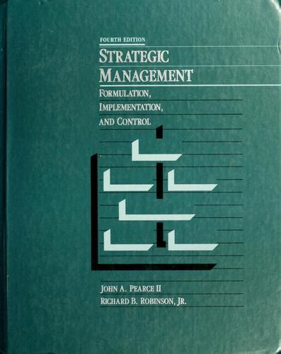 Read Strategic Management 13 Edition John Pearce 