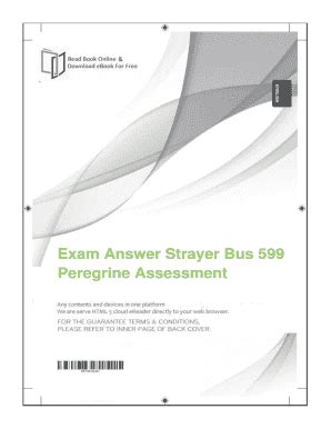 Read Strayer Bus 599 Peregrine Assessment 