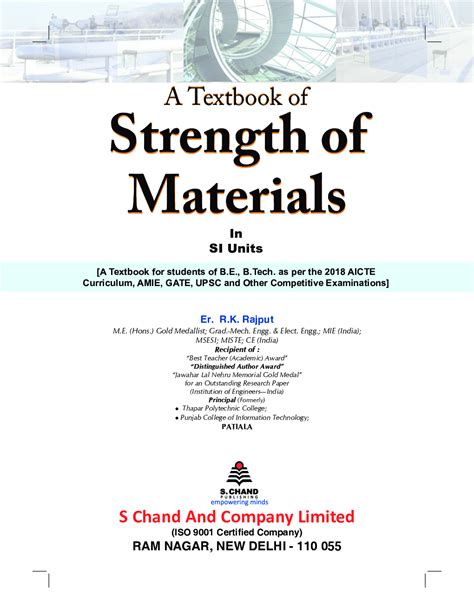 strength of materials by rk rajput free