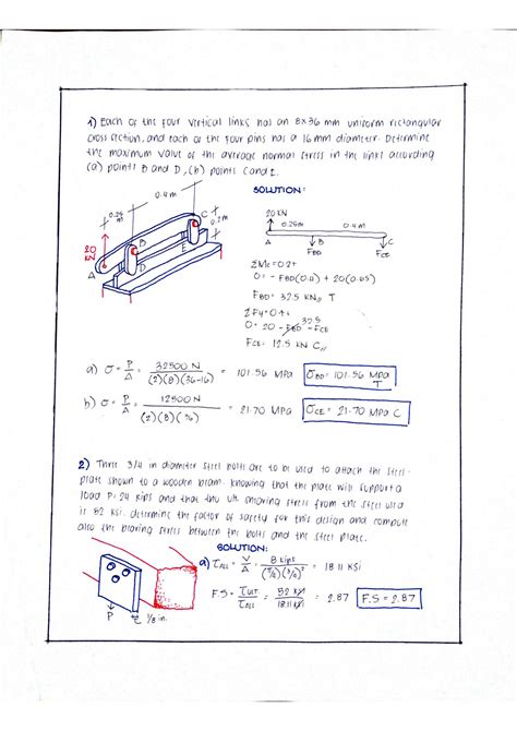 Strength Of Materials Solved Problems Download