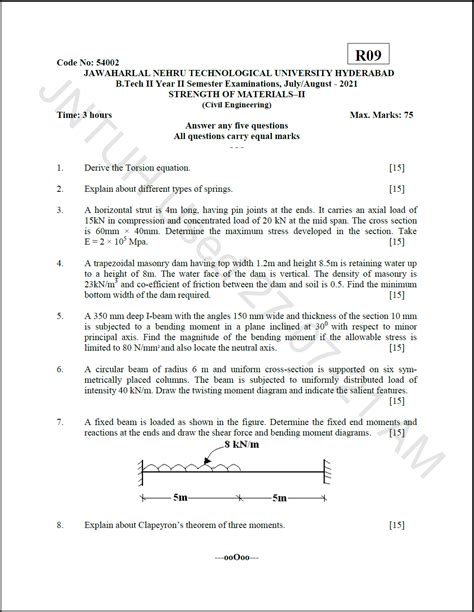 Download Strength Of Material Question Papers Btech 