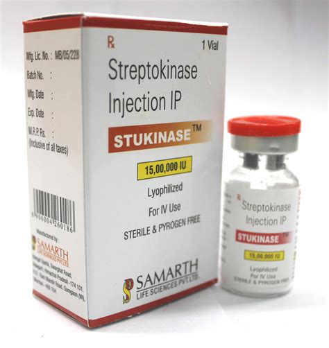 streptokinase injection administration for nurses