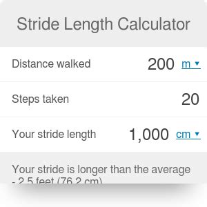 Stride Length Calculator