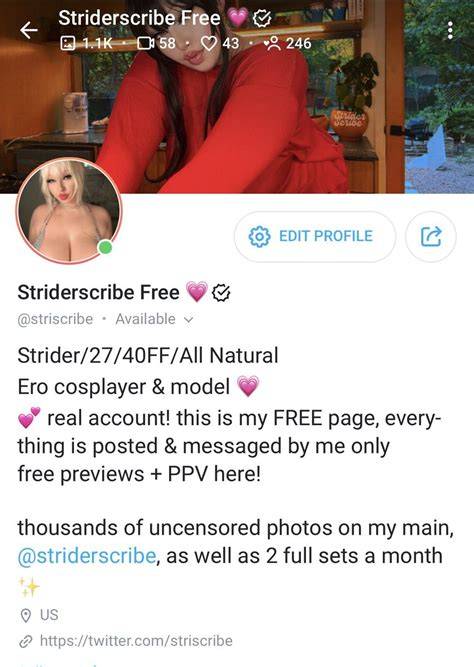 striderscribe onlyfans leaks