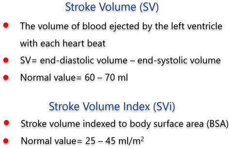 Stroke Volume Definition