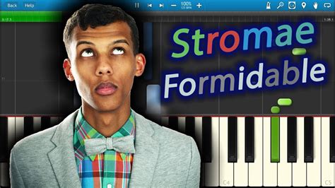 stromae formidable piano synthesia