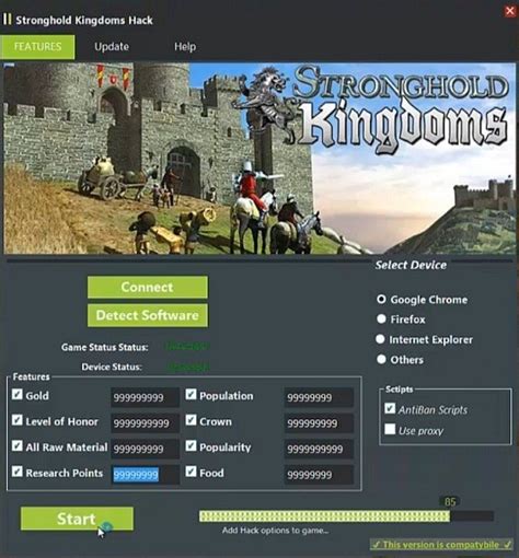 stronghold kingdoms cheat engine