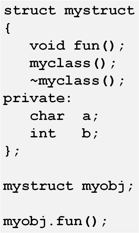 struct vs class in C++ Embedded Software
