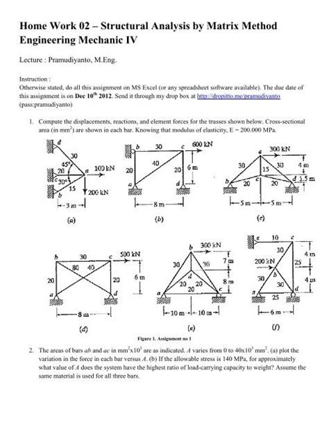 Structural Analysis Matrix Method