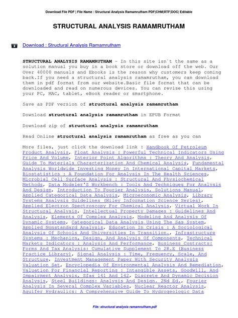 Structural Analysis Ramamrutham Slope And Deflection Method