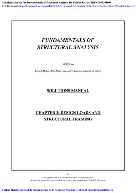 Full Download Structural Analysis And Synthesis Solution Manual 