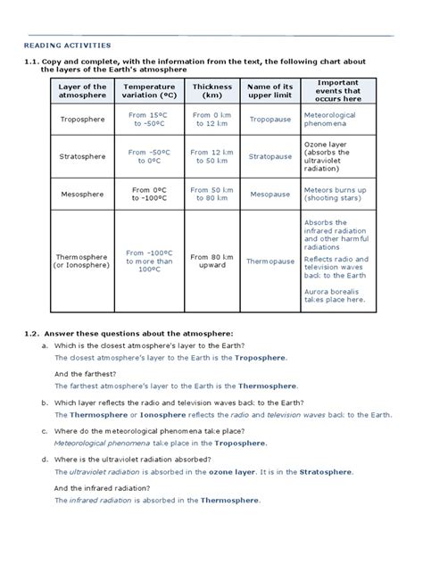 Read Structure Of The Atmosphere Answer Key 