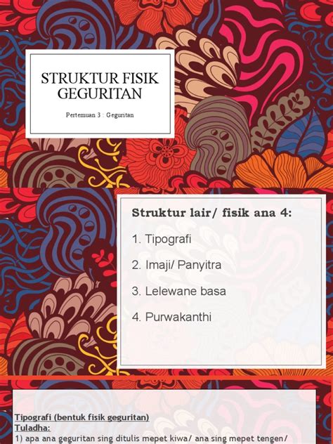 Pengertian Geguritan Bahasa Jawa, Ketahui Ciri, Jenis, Struktur