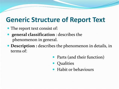 struktur report text