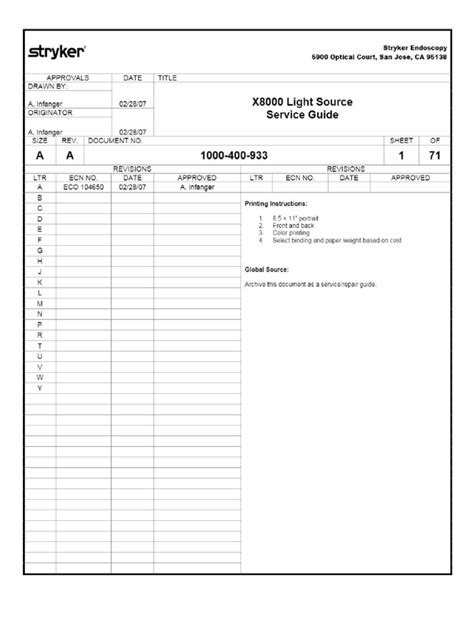 Read Stryker Light Source Service Manual File Type Pdf 