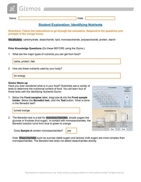 Student Exploration Fingerprinting Answer Key
