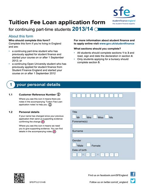 Student Finance Forms