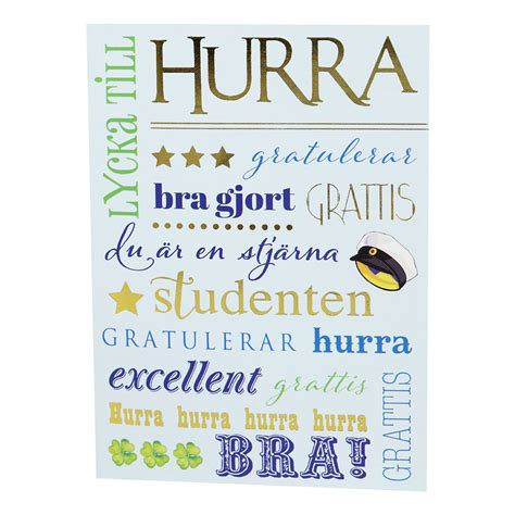 student gratulationer text