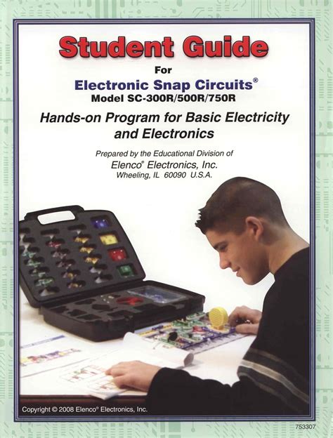 Student Guide For Electronic Snap Circuits Hands On Program For Basic Electricity Models Sc 300r Sc 500r Sc 750r Hands On Electronics