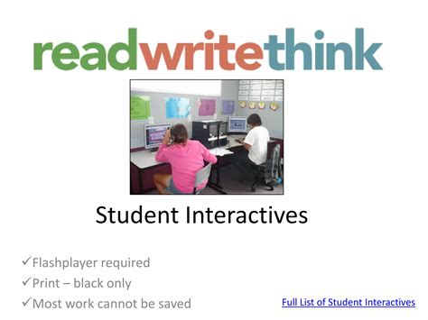 Student Interactives Read Write Think Writing Interactives - Writing Interactives