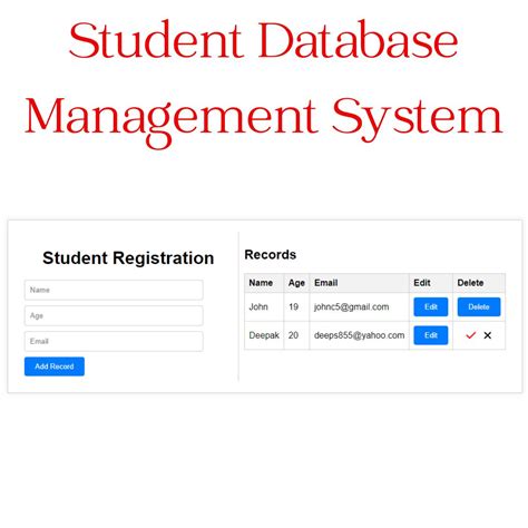 Student Management System Project
